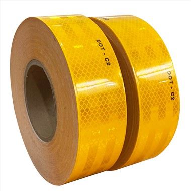 50 mm gele reflecterende tape