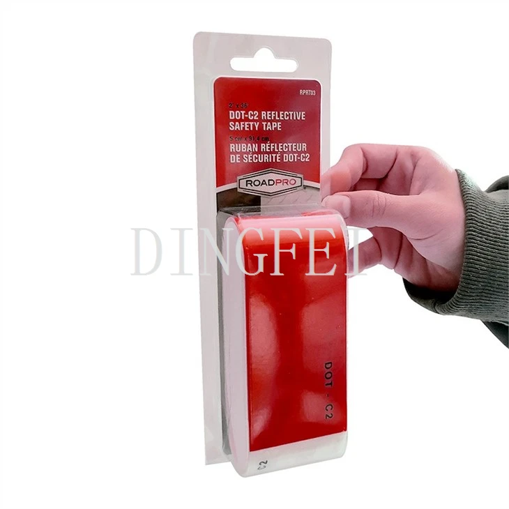 5cm*30cm Red And White Reflective Tape