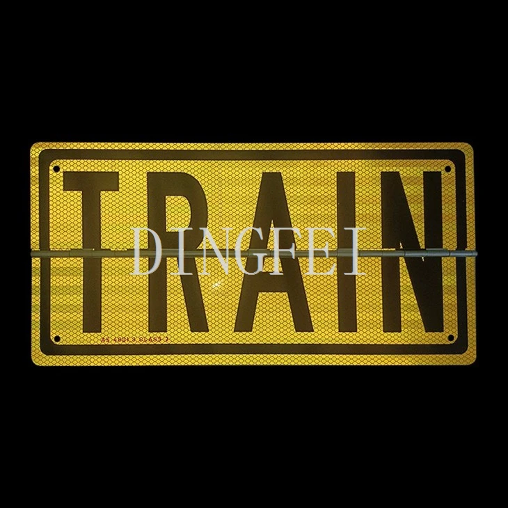 Road Train Reflective Rear Marking Sign