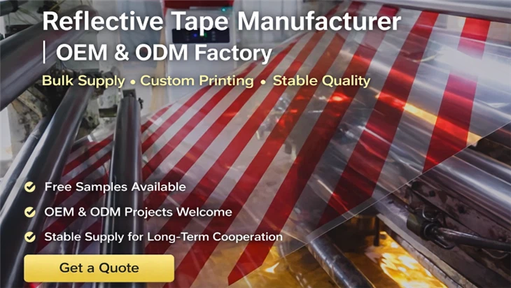 Aprovado Denatran reflecterende opvallende tape met aluminium achterkant