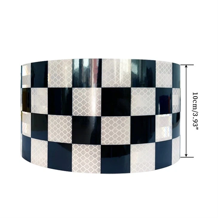 Black White Checkered Reflective Tape