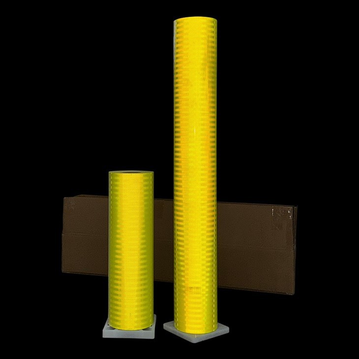 Fluorescent Yellow Micro Prismatic Reflective Tape PET Reflective Vinyl Sheeting Material for Traffic Sign (1)