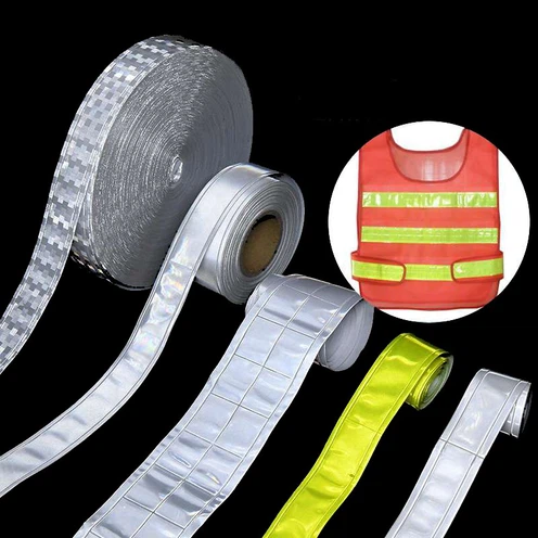 PVC Crystal Reflective Sew On For Clothing Tape PVC Crystal Reflective Sew On For Clothing Tape