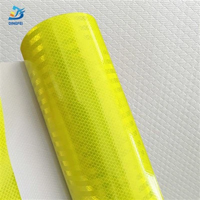 Fluorescerend geel RA2 reflecterend doek met gaasrug