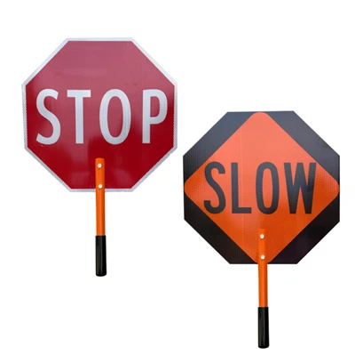 Stop langzaam peddelteken