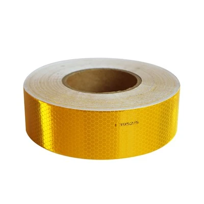 Gele reflecterende tape voor vrachtwagen